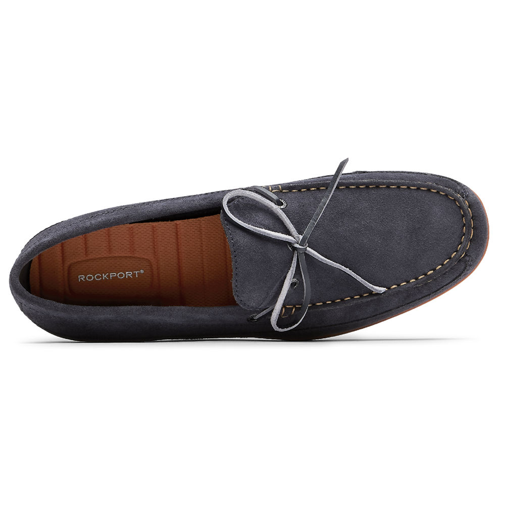 Mocassins Rockport Homem Azul Marinho - Malcom Tie - 34628JDSM